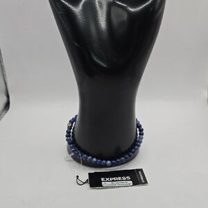 NEW Express Deep Blue Beaded Bracelet